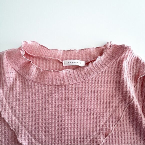 Reborn J // long sleeve pink top // Size Large // NEW! - Picture 4 of 7